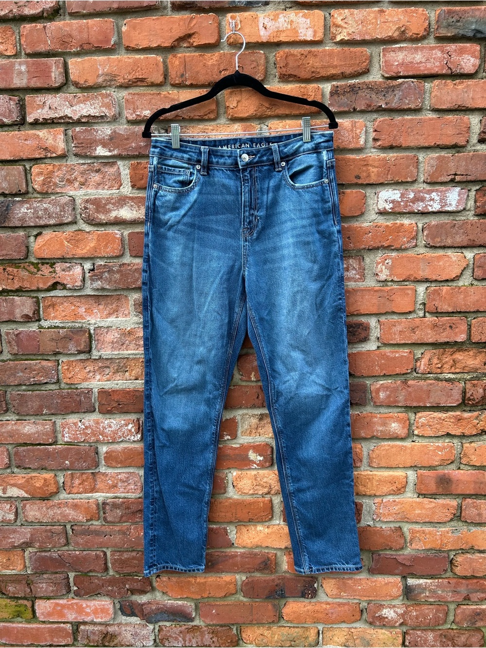 American Eagle Outfitters Women’s Mom Jean Denim Jeans 10 Long